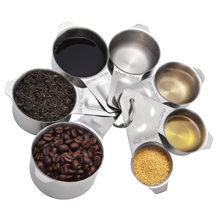 Stainless Steel Measuring Cups - Set of 7